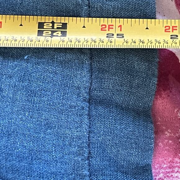 Purejill Women's Indigo Linen Open Front Blazer Jacket with Patch Pockets Medium - Picture 8 of 8